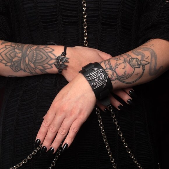 Sleep Token Metal Band Black Cord Bracelet Unisex NWT - Picture 3 of 3